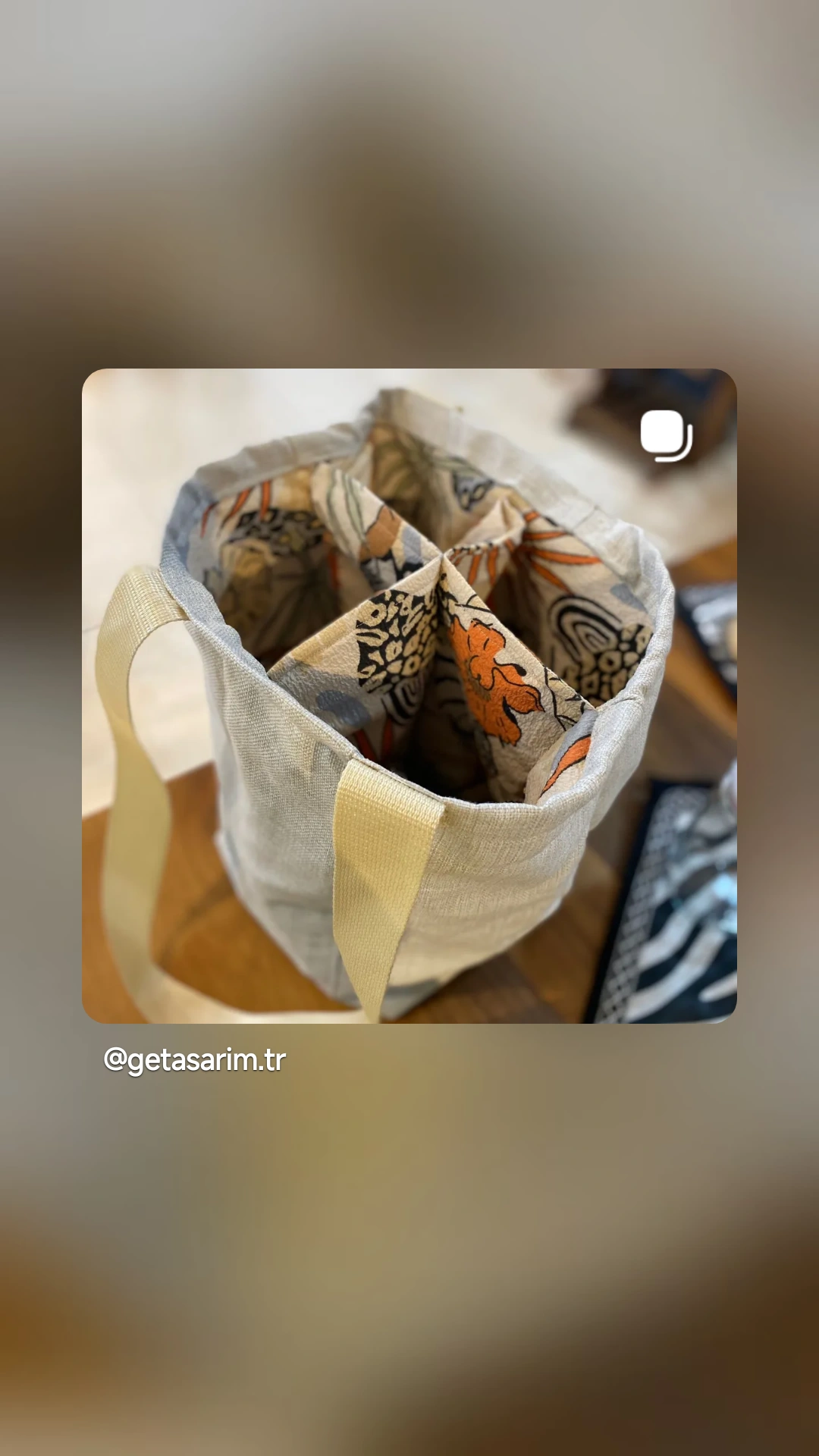 şişe taşıma çantası  — Ganime Emre