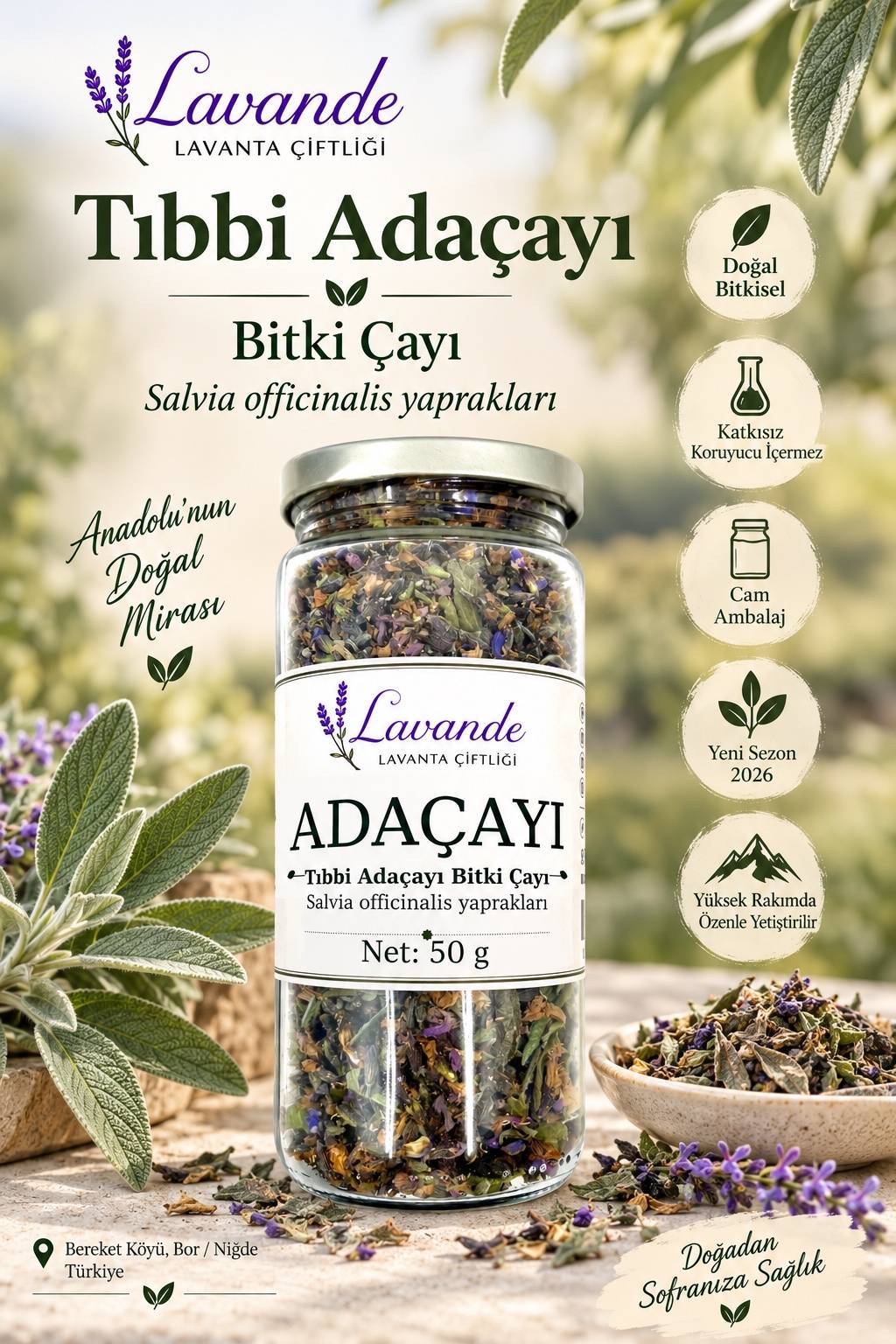 Tıbbi Adaçayı — Lavande Lavanta Çiftliği (fotoğraf 3/7)