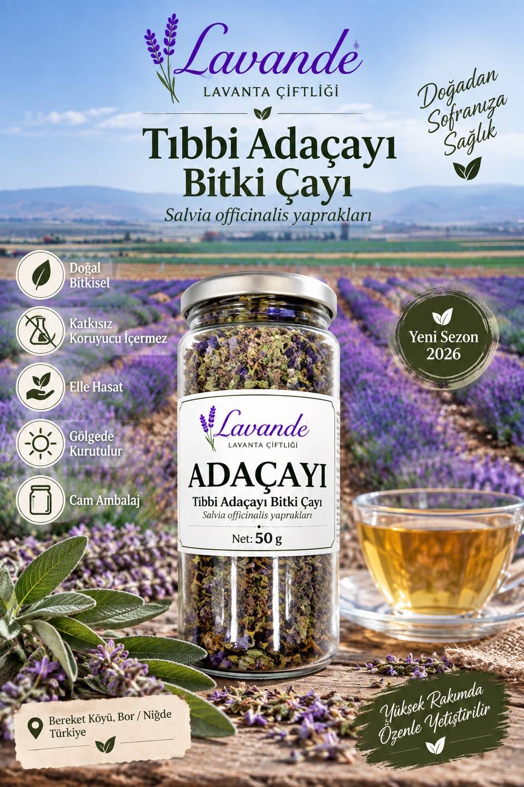 Tıbbi Adaçayı — Lavande Lavanta Çiftliği (fotoğraf 5/7)