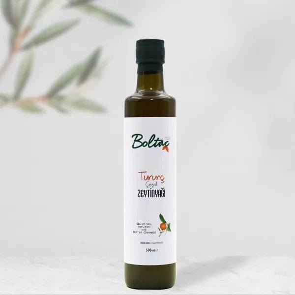500 ml Turunç Çeşnili Sızma Zeytinyağı — Boltaç Zeytinyağı
