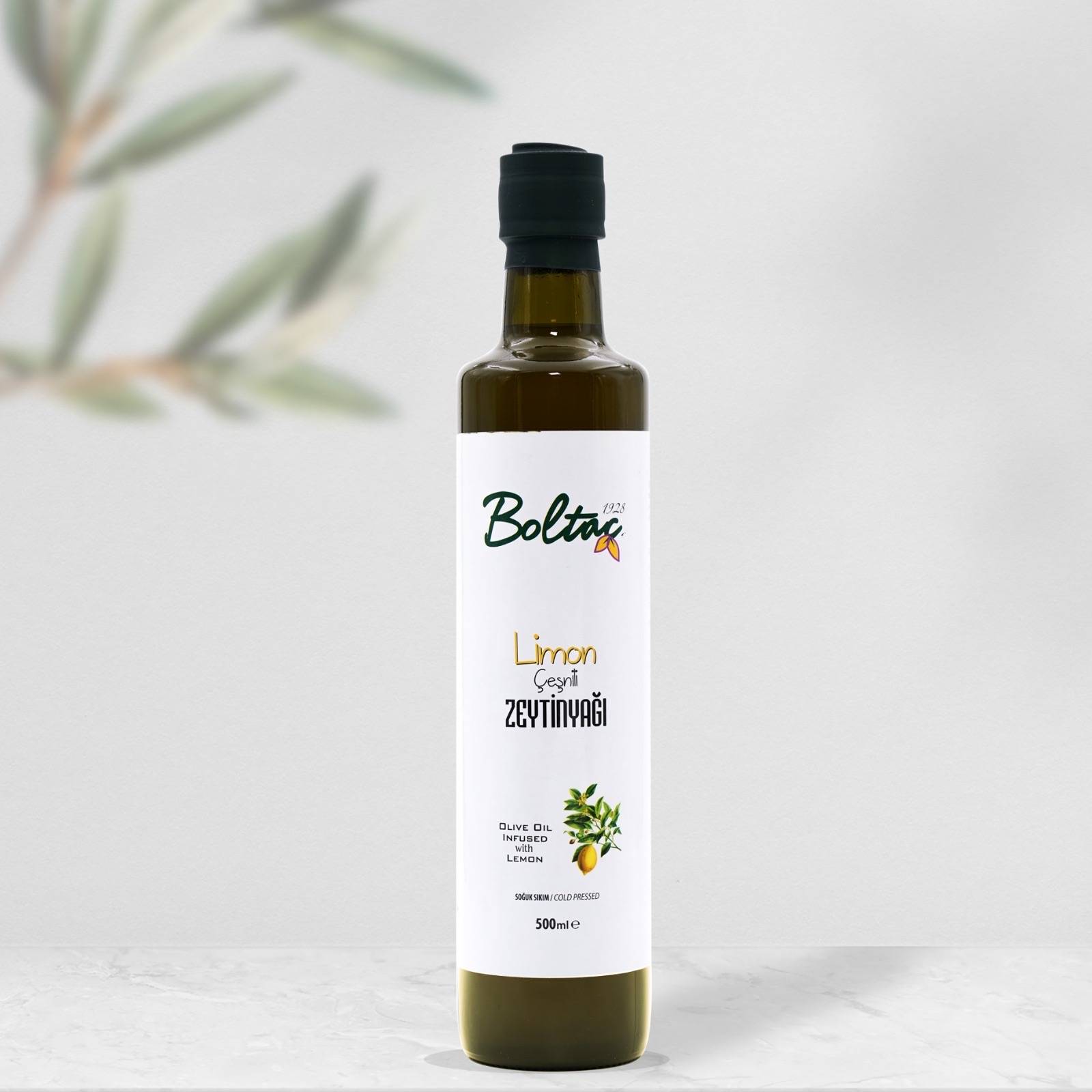 500 ml Limon Çeşnili zeytinyağ — Boltaç Zeytinyağı