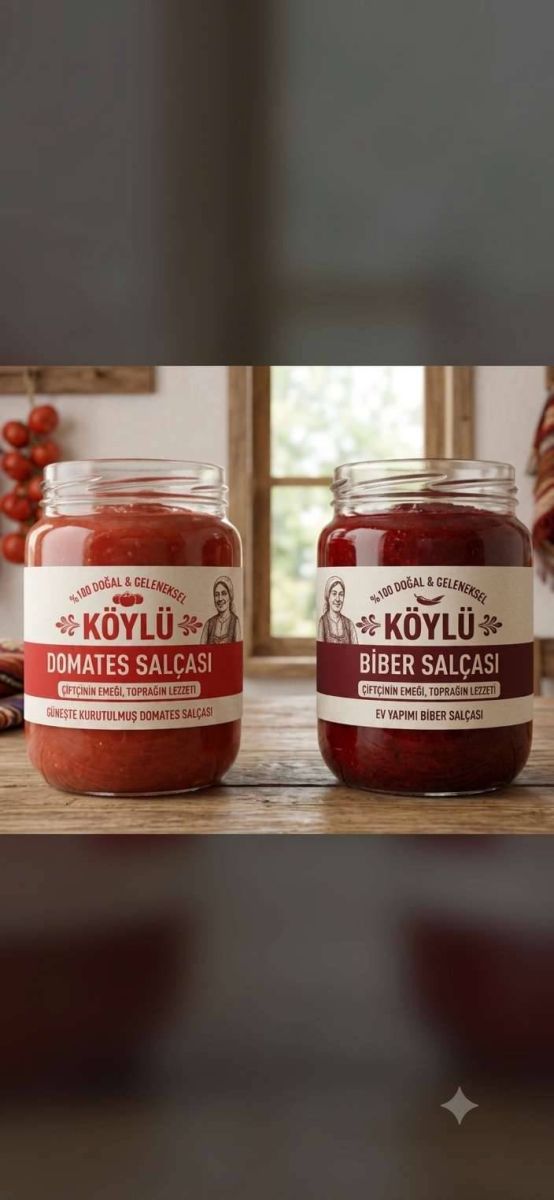Ev yapımı Biberve Domates Salçası — Güldenur