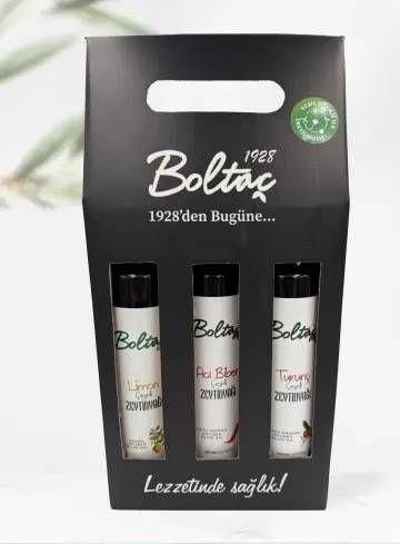 3’lü Hediye Seti (Limon, Acı biber, Turunç) — Boltaç Zeytinyağı