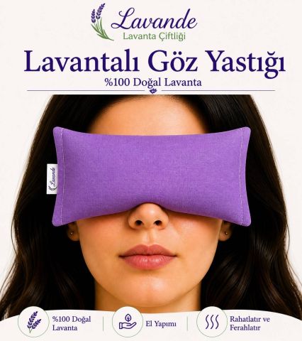 Lavantalı Göz Yastığı - Mor
