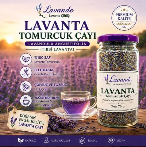 Lavanta Tomurcuk Çayı — Lavande Lavanta Çiftliği