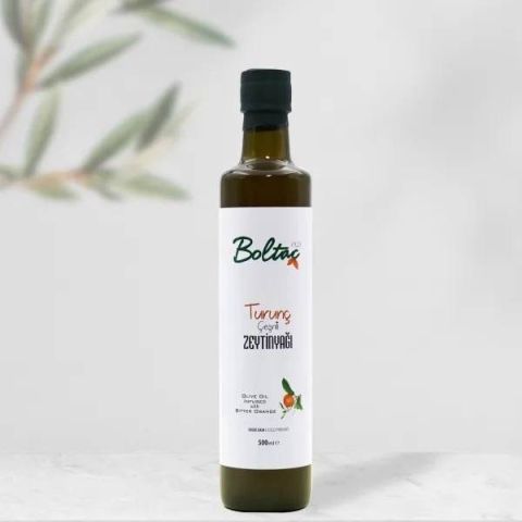 500 ml Turunç Çeşnili Sızma Zeytinyağı — Boltaç Zeytinyağı