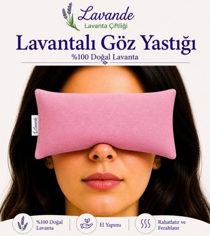Lavantalı Göz Yastığı - Pembe