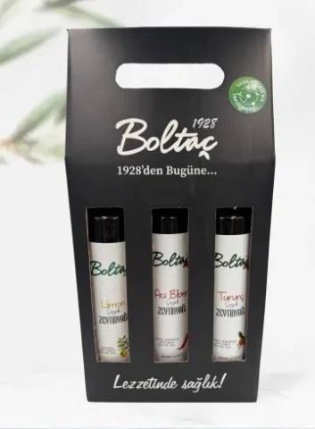 3’lü Hediye Seti (Limon, Acı biber, Turunç) — Boltaç Zeytinyağı