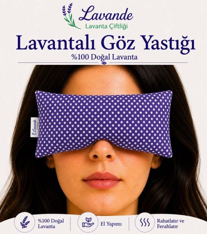 Lavantalı Göz Yastığı - Puantiyeli